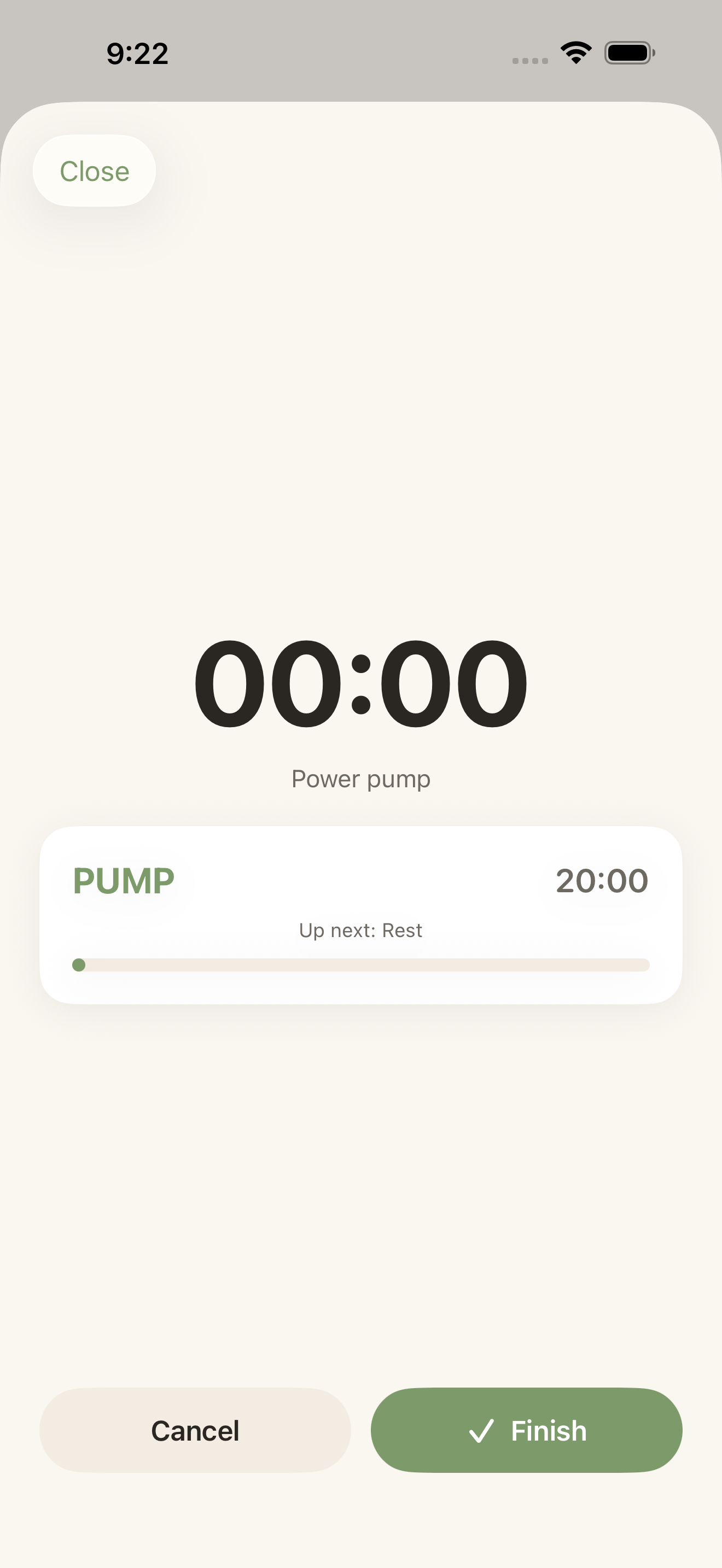 Power Pump timer with pump and rest intervals